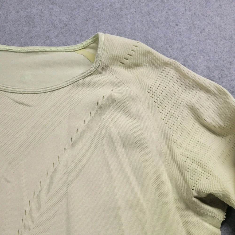 Lululemon Swiftly Tech Long Sleeve Shirt Yellow Lime Green Seamless Training Top